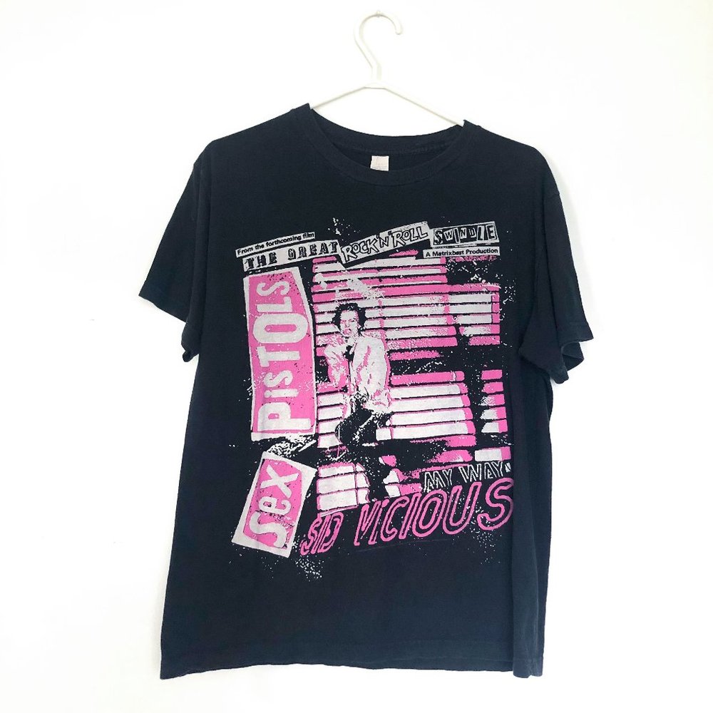 Sex Pistols Sid Vicious Graphic Tee Size Medium Band Tee
